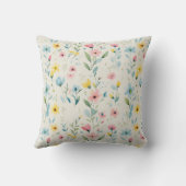 pastel garden watercolor florals kussen (Achterkant)