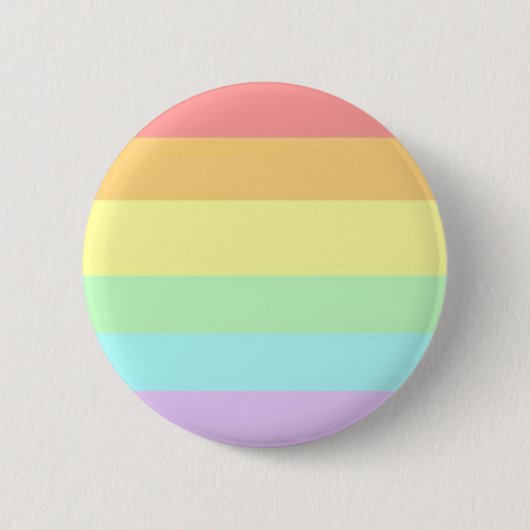 Pastel Gay LGBT Pride Month Flag Button (Voorkant)