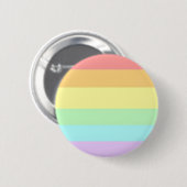 Pastel Gay LGBT Pride Month Flag Button (Voorkant /achterkant)