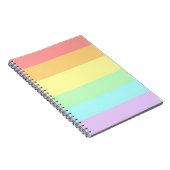 Pastel Gay LGBT Pride Month Flag Notitieboek (Rechterzijde)