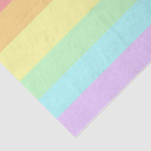Pastel Gay LGBT Pride Month Flag Tissuepapier (Detail)