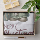 Pastel gebreide Kerstmis Gnome Tissuepapier (Geschenk)