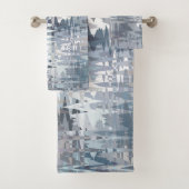 Pastel Gedempte Kleur Abstract Patroon Bad Handdoek (Insitu)