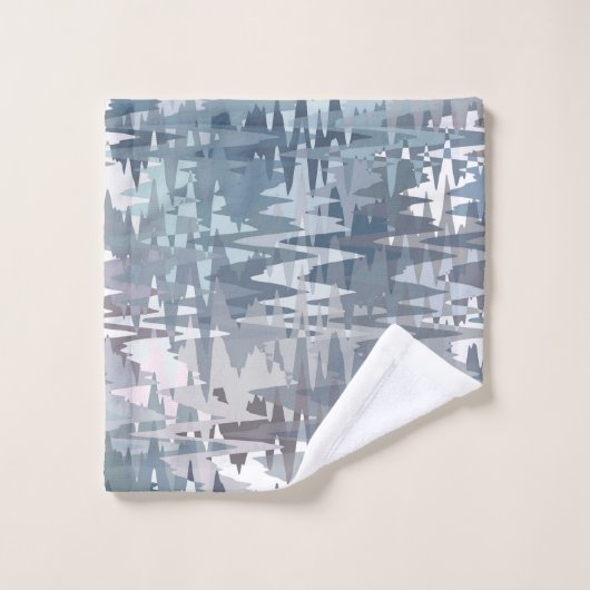 Pastel Gedempte Kleur Abstract Patroon Bad Handdoek (Wasdoekje)