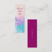 Pastel-gedraaide visitekaartjes van fantasievol bl (Voorkant / Achterkant)