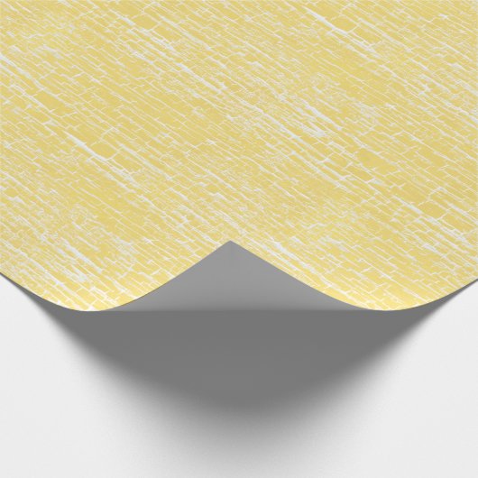 Pastel Geel Crackle Cadeaupapier (Hoek)