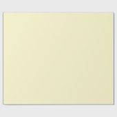 Pastel geel effen kleur | Klassiek | Elegant Cadeaupapier (Vlak)