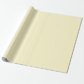 Pastel geel effen kleur | Klassiek | Elegant Cadeaupapier (Uitgerold)
