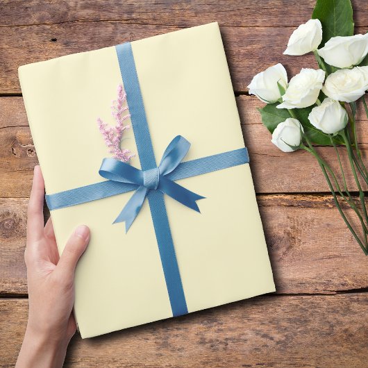 Pastel geel effen kleur | Klassiek | Elegant Cadeaupapier