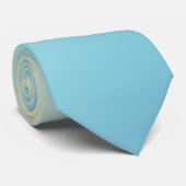 Pastel Geel, Groen, Blauwe Gradiënt Ombre Stropdas (Opgerold)