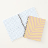 Pastel geel tropisch palmblad notitieboek (Binnen)