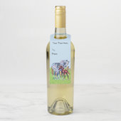 Pastel Gekleurd Moederpaard Met Bruine Baby Colt Flessenhanger (Op fles)