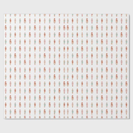 Pastel gekleurd Notenkraker inpakpapier (Vlak)