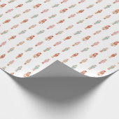 Pastel gekleurd Notenkraker inpakpapier (Hoek)