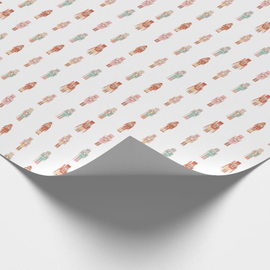 Pastel gekleurd Notenkraker inpakpapier (Hoek)