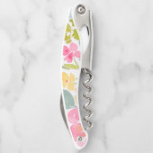 Pastel gekleurde bloemige Kurkentrekker (Achterkant)