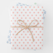 Pastel gekleurde stip inpakpapier vel (In situ)