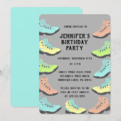 Pastel Gekleurde Wandelstiefels Aangepast Kaart (Voorkant / Achterkant)