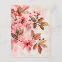 Pastel-gekleurde Waterverf Illustratie van bladere