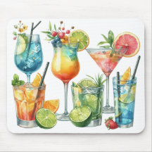 PASTEL GEKLEURDE ZOMERCOCKTAILS EN VRUCHTEN