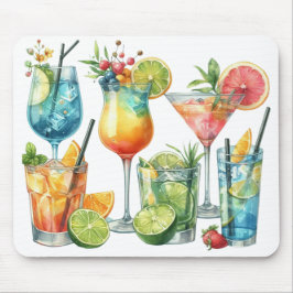 PASTEL GEKLEURDE ZOMERCOCKTAILS EN VRUCHTEN MUISMAT