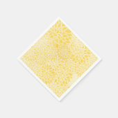 Pastel gele dahlias servet (Hoek)