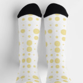 Pastel Gele Dalmatiër Stippen Dierenprint Sokken (Top)