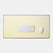 Pastel Gele Gradiënt Calligrafie Gepersonaliseerd Bureaumat (Keyboard & Muis)