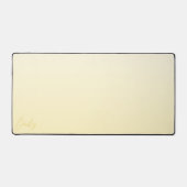 Pastel Gele Gradiënt Calligrafie Gepersonaliseerd Bureaumat (Voorkant)