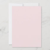 Pastel Gele Krans Bloem Bruiloft Kaart (Achterkant)