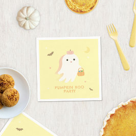 Pastel Gele Moppige Geest Servetten