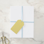 Pastel Gele Prijskaart Cadeaulabel (Met Touw)