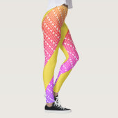 Pastel Gele Roze Leggings Lang (Rechts)