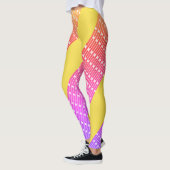 Pastel Gele Roze Leggings Lang (Links)