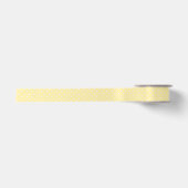 Pastel Gele Stippenpatroon Satijnen Lint (Voorkant)