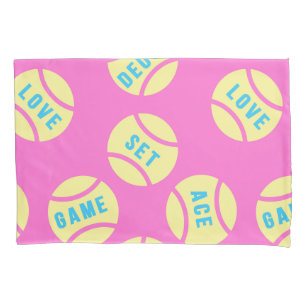 Pastel gele tennisballen kussensloop