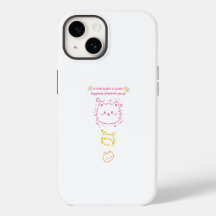 Pastel Geluk Moppige Katten Doodle Esthetische Tel