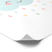 Pastel Gelukkig Wolken Kinderkamer Decoratie Poste (Hoek)