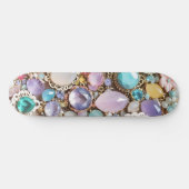 Pastel Gems And Jewels In Pinks & Purples Persoonlijk Skateboard (Horizontaal)