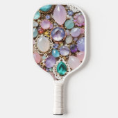 Pastel Gems And Jewels In Pinks & Purples Pickleball Paddle (Achterkant)
