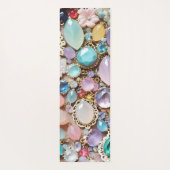 Pastel Gems And Jewels In Pinks & Purples Yogamat (Achterkant)