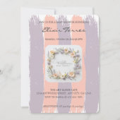 Pastel Gender Neutral Wildflower Baby shower Kaart (Voorkant)