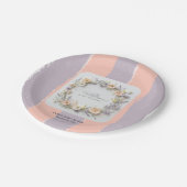 Pastel Gender Neutral Wildflower Baby shower Papieren Bordje (Gekanteld)