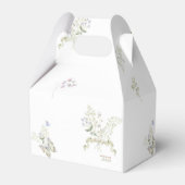 Pastel Genderneutraal Peter de Konijn Baby shower Bedankdoosjes (Achterkant)