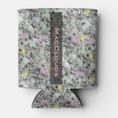 Pastel geologie Rock Textuur met Naam Blikjeskoeler (Voorkant)