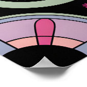 Pastel Geometric Mandala Bloom Poster (Hoek)