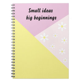 Pastel Geometric Notebook with Editable Text Notitieboek