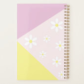 Pastel Geometric Planner with Daisy Flowers (Achterkant)