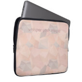 Pastel Geometric Pop | Blush Custom Laptop Sleeve (Voorkant Rechts)