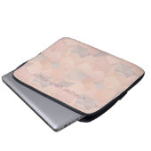 Pastel Geometric Pop | Blush Custom Laptop Sleeve (Voorkant onderkant)